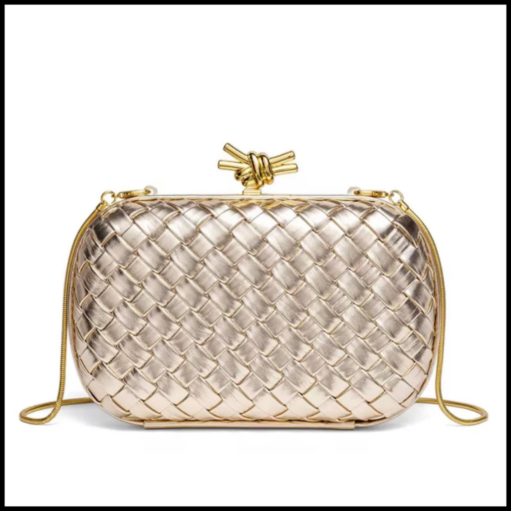Straw Woven Clutch Elegant Evening Handbag Lightweight Chic Party Travel